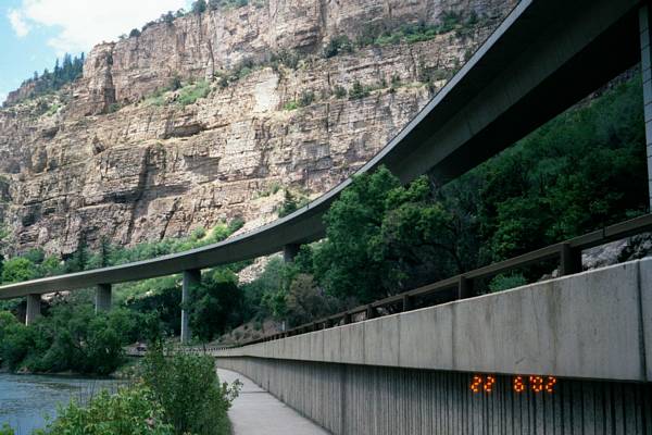 Viaduct in Glenwood Canyon, Colorado.