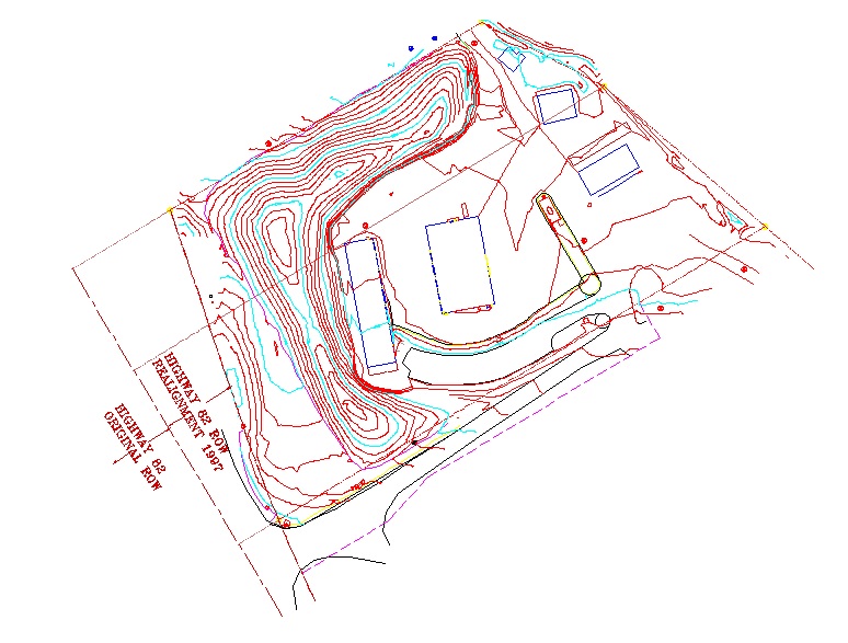 Example of a topographic survey.